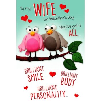 Uk Greetings Card Valentines Wife 655438-0-1