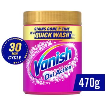 Vanish Gold Oxi Action Fabric Stain Remover Powder Colours & Whites (470g)