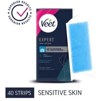 Veet Expert Wax Strips Legs & Body Sensitive (40)
