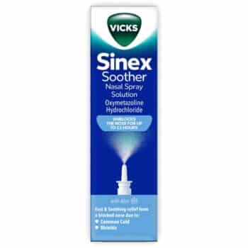 Vicks Sinex Soother Decongestant Nasal Spray Pump for Blocked Nose (15ml)