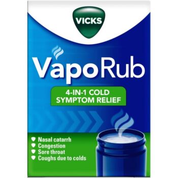 Vicks VapoRub Cold & Flu Symptom Relief Jar (100g)