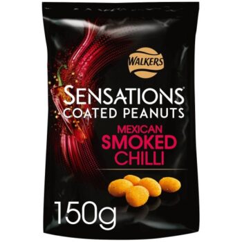 Walkers Sensations Mexican Smoked Chilli Coated Sharing Peanuts (150g)