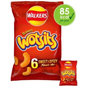 Walkers Wotsits Flamin' Hot Multipack Crisps (6 x 16g)