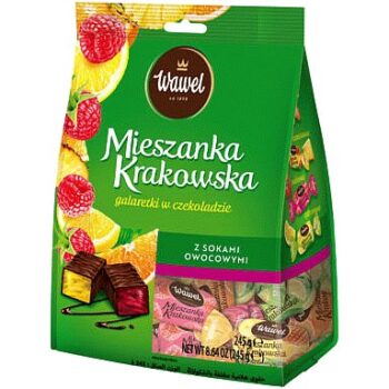 Wawel Michalki Mieszanka Krakowska Chocolate Coated Jelly Sweets (245g)
