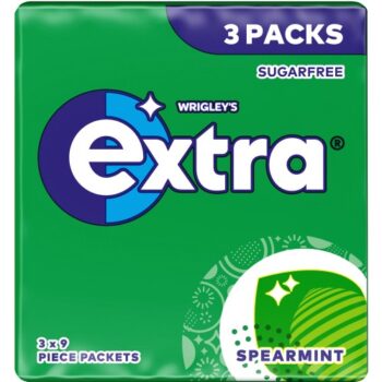 Wrigley Extra Spearmint Sugarfree Chewing Gum Multipack (9)