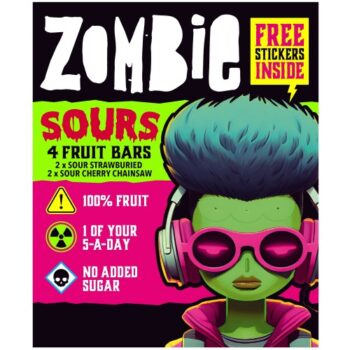 Zombie Sours Fruit Bar Variety Multipack (4 x 25g)
