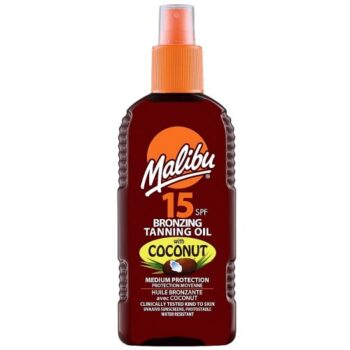 Malibu Bronzing Tanning Oil with Coconut Spf 15 (3 x 80g)
