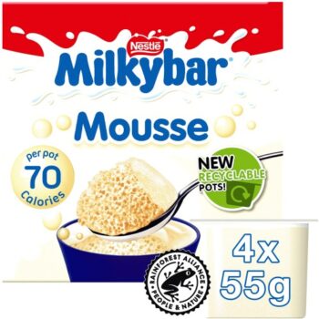 Milkybar White Chocolate Mousse (4 x 55g)
