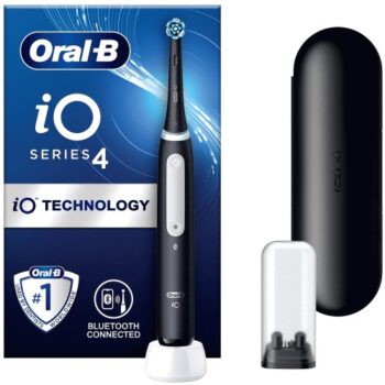 Oral-B iO4 Black Electric Toothbrush + Travel Case
