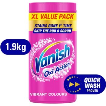 Vanish Oxi Action Stain Remover Powder Pink (1.9kg)