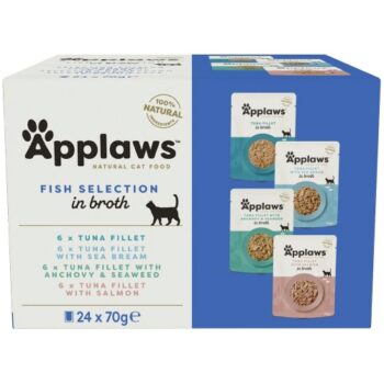 Applaws Cat Pouch Fish Selection in Broth (24 x 70g)