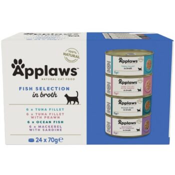 Applaws Cat Tin Fish Selection in Broth Multipack (24 x 70g)