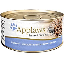Applaws Natural Wet Adult Cat Food Ocean Fish In Broth Tins (24 x 156g)