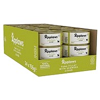 Applaws Natural Wet Adult Cat Food Tuna Fillet With Seaweed In Broth Tins (24 x 156g)