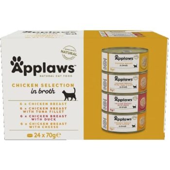 Applaws Natural Wet Cat Food Chicken Selection Multipack In Broth (24 x 70g)