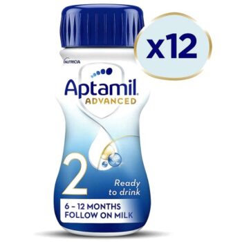 Aptamil Advanced 2 Follow on Baby Milk Formula Liquid 6-12 Months (12 x 200ml)