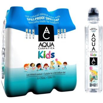 Aqua Carpatica Kids Natural Still Mineral Water (6 x 250ml)