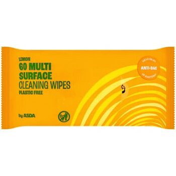ASDA 60 Lemon Multi Surface Cleaning Wipes