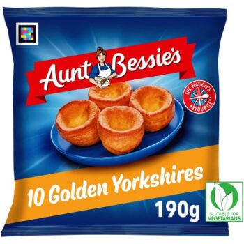 Aunt Bessie's 10 Glorious Golden Yorkshire Puddings (10 x 190g)