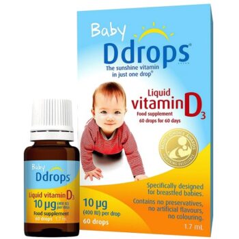 Baby Ddrops Liquid Vitamin D3 60 Drops (10g, 1.7ml)