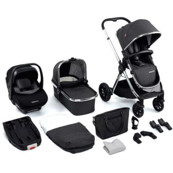 Babymore Memore V2 Travel System 13 Piece Pecan i-Size Chrome