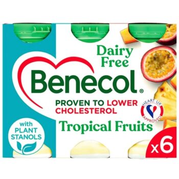 Benecol Cholesterol Lowering Yoghurt Drink Dairy Free Tropical (6 x 67.5g)
