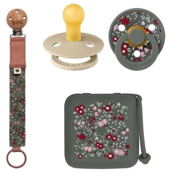 BIBS x Liberty Essentials Gift Set Chamomile Lawn Pine Size 1