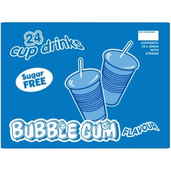 Big Time Bubble Gum Flavour Cup Drinks (24 x 200ml)