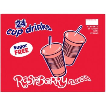 Big Time Raspberry Flavour Cup Drinks (24 x 200ml)