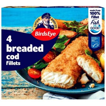 Birds Eye 4 MSC Breaded Cod Fish Fillets (400g)