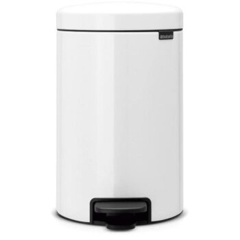 Brabantia White Pedal Bin (12 Litre)