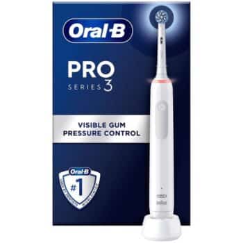 Braun Oral-B Pro 3 3000 Cross Action White Electric Toothbrush