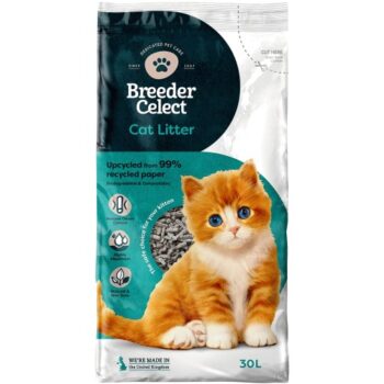 Breeder Celect Paper Non Clumping Cat Litter (30 Litre)