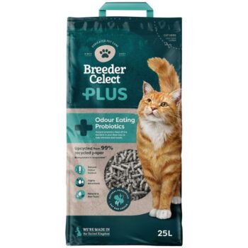 Breeder Celect Plus Probiotic Paper Cat Litter (25 Litre)