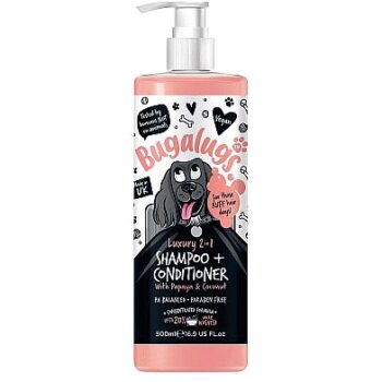 Bugalugs 2In1 Dog Shampoo & Conditioner For Dogs (500ml)
