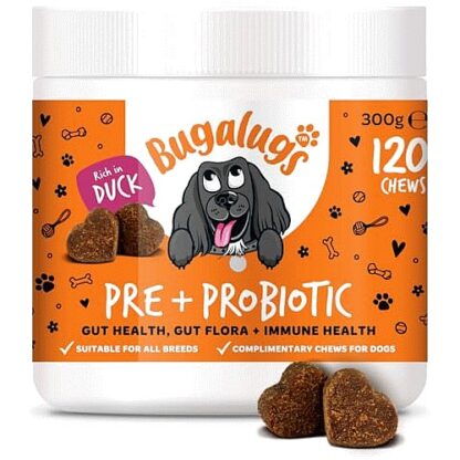 Bugalugs Pre And Probiotic Digestive Chews For Dogs (120 x 300g)