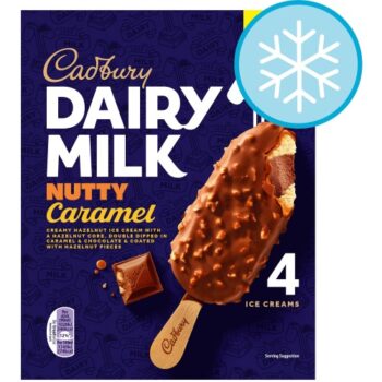 Cadbury Nutty Caramel Ice Cream Sticks