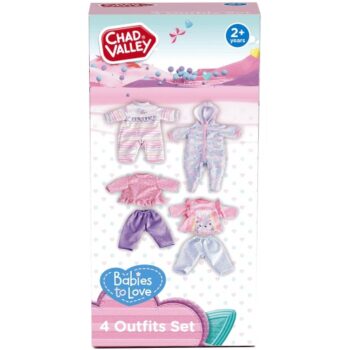 Chad Valley Dolls 4 Outfits Set