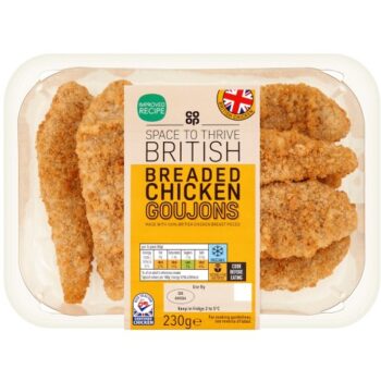 Co-op Breaded Chicken Goujons (230g)