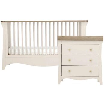 CuddleCo Clara 2 Piece Nursery Furniture Set Cashmere & Ash