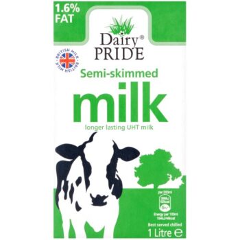 Dairy Pride Semi-Skimmed UHT Milk Longer Lasting (1 Litre)