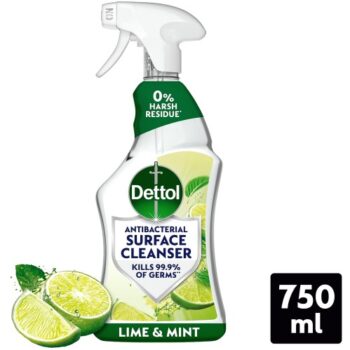 Dettol Antibacterial Disinfectant Surface Cleaning Spray Lime & Mint (750ml)