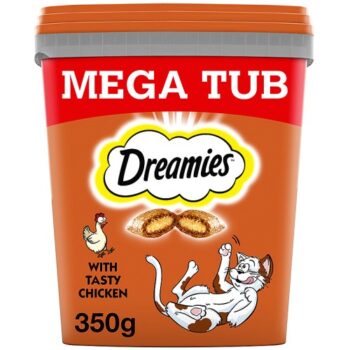 Dreamies Cat Treat Biscuits With Chicken Bulk Mega Tub