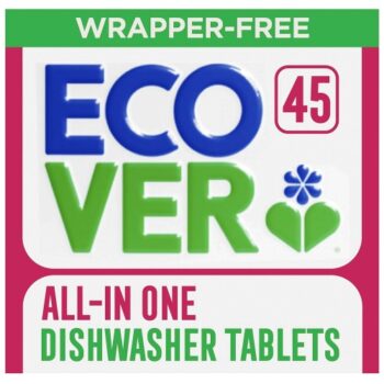 Ecover All-In-One Dishwasher Tablets 45 Tablets (45 x 0.78g)