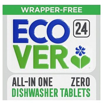 Ecover All in One ZERO Dishwasher Tablets 24 Each (24 x 0.42kg)