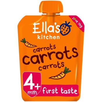 Ella's Kitchen Organic Carrots First Tastes Baby Food Pouch 4+ Months (70g)