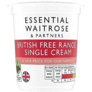 Essential Free Range Single Cream (300ml)