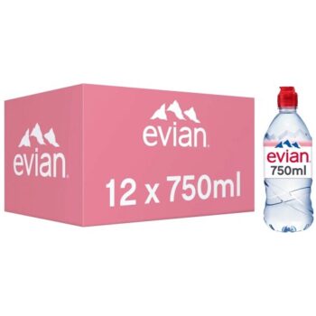 Evian Still Mineral Water (12 x 750ml)