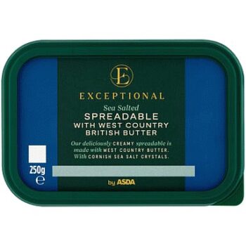 Exceptional by ASDA Sea Salted Spreadable with West Country British Butter (250g)