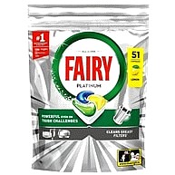 Fairy Platinum Dishwasher Tablets Lemon 51 Capsules
